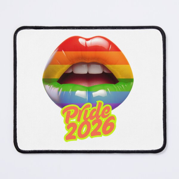 Item preview, Pride 2026 – Rainbow Lips Artwork designed and sold by ateliermnp.