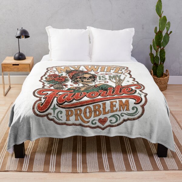 Item preview, My Wife Is My Favorite Problem,Funny Wife Humor, Marriage,Skeleton Vintage Design designed and sold by ANTHAR.