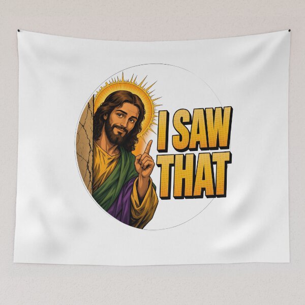 Item preview, Funny Jesus I Saw That Comic Illustration designed and sold by TshirtsOnline-.