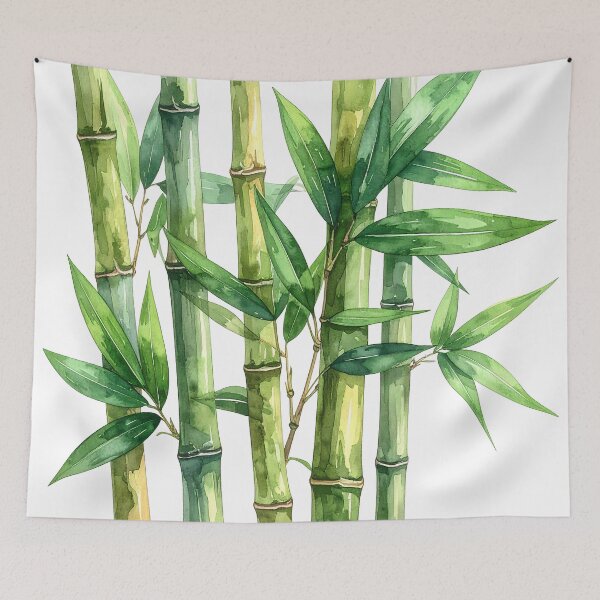 Item preview, Green Japanese Bamboo Stalks  designed and sold by BetweenForms.