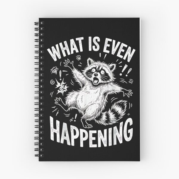 Item preview, What Is Even Happening Funny Panicked Raccoon Trash Panda Meme designed and sold by Rahamkshop.