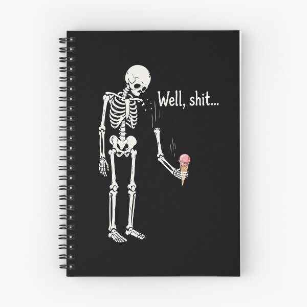 Item preview, Well shit skeleton dark humor gothic designed and sold by HandicraftArt.