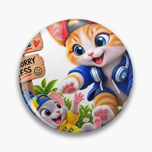 Item preview, Cute cat and mouse fun designed and sold by urbanshop7.
