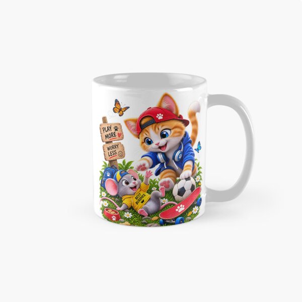 Item preview, Cute cat and mouse fun designed and sold by urbanshop7.