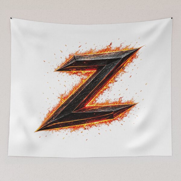 Item preview, InfernoEdge Forge Letter Z designed and sold by BlissBlvdShop.