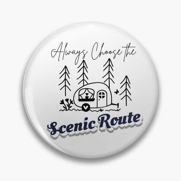 Item preview, Always Choose The Scenic Route Camper Design | Retro RV Travel Gift designed and sold by DonnaRaine.
