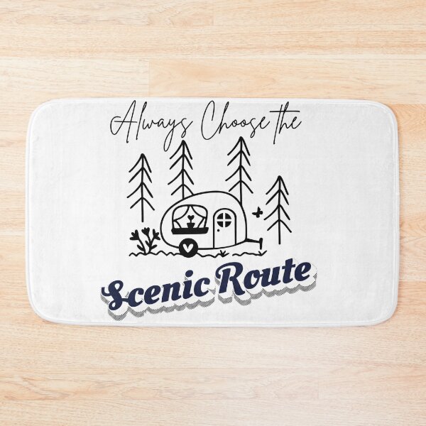 Item preview, Always Choose The Scenic Route Camper Design | Retro RV Travel Gift designed and sold by DonnaRaine.