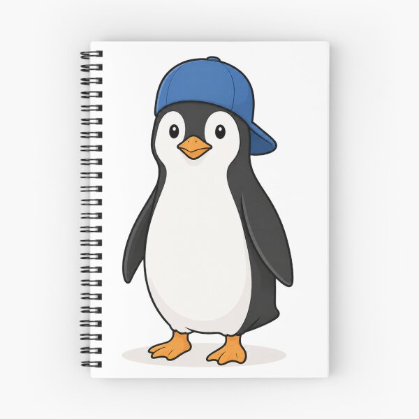 Item preview, Copy of Cute Penguin with Blue Cap – Funny Kawaii Penguin Character designed and sold by LittleGinnyArt.