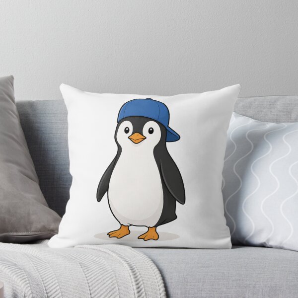 Item preview, Copy of Cute Penguin with Blue Cap – Funny Kawaii Penguin Character designed and sold by LittleGinnyArt.
