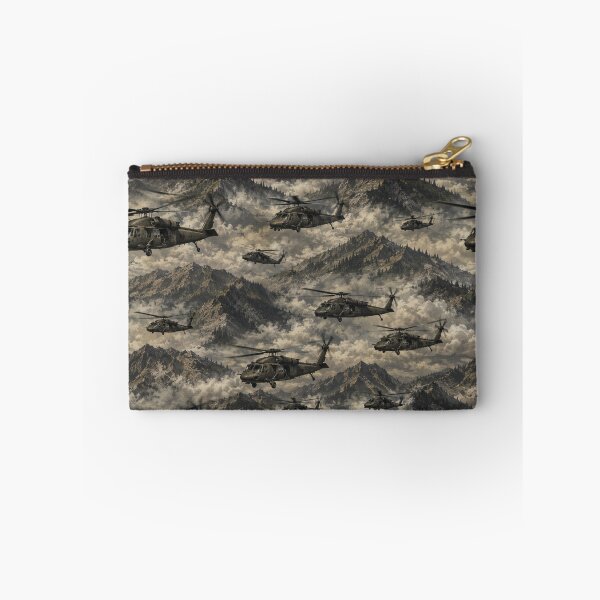 Item preview, Helicopter Formation Over Misty Mountains designed and sold by Military Insignia Products.