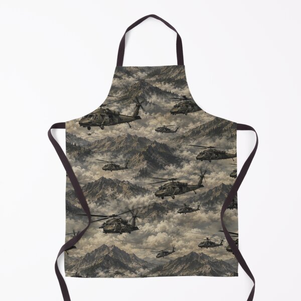 Item preview, Helicopter Formation Over Misty Mountains designed and sold by Military Insignia Products.