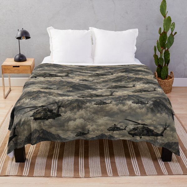 Item preview, Helicopter Formation Over Misty Mountains designed and sold by Military Insignia Products.