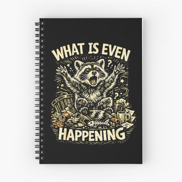 Item preview, What Is Even Happening Funny Panicked Raccoon Trash Panda Meme designed and sold by Rahamkshop.