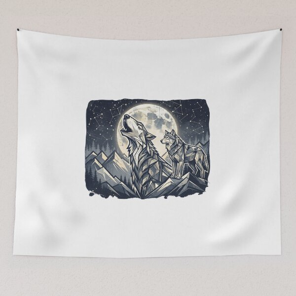 Item preview, Howling to the moon designed and sold by Retro Hot.