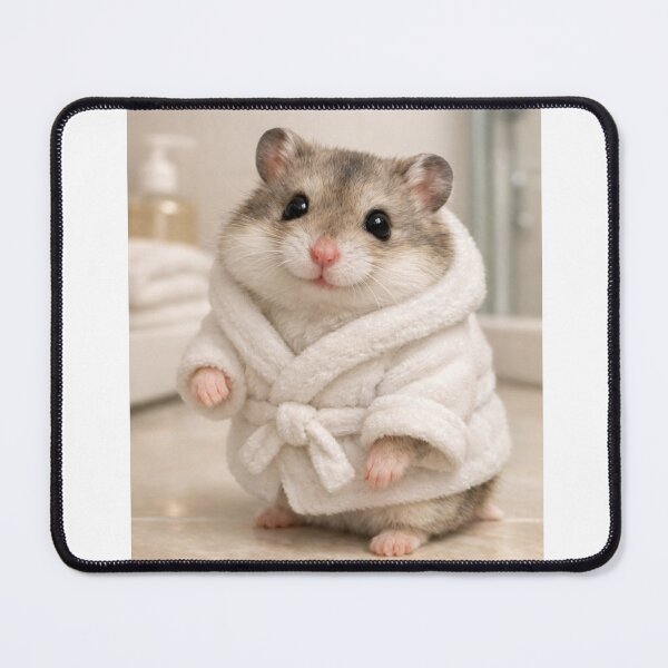 Item preview, Cozy Bathrobe Dwarf Hamster designed and sold by Sillytoe.