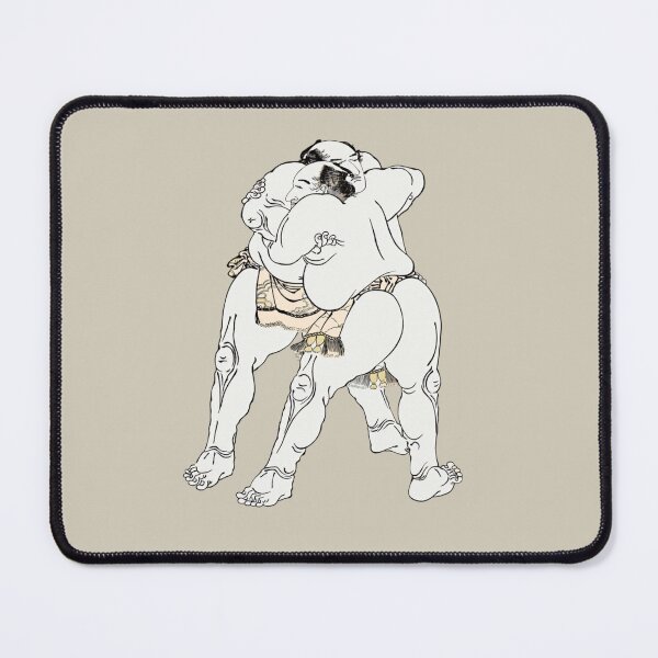 Item preview, Japanese Sumo Wrestler - Modern Ukiyo-e Art - Minimalist Japanese Design, Beige designed and sold by Black Swallow.