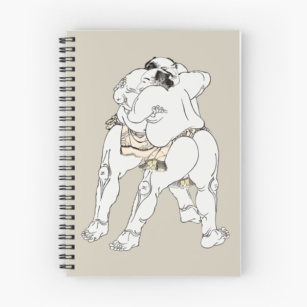 Item preview, Japanese Sumo Wrestler - Modern Ukiyo-e Art - Minimalist Japanese Design, Beige  designed and sold by Black Swallow.