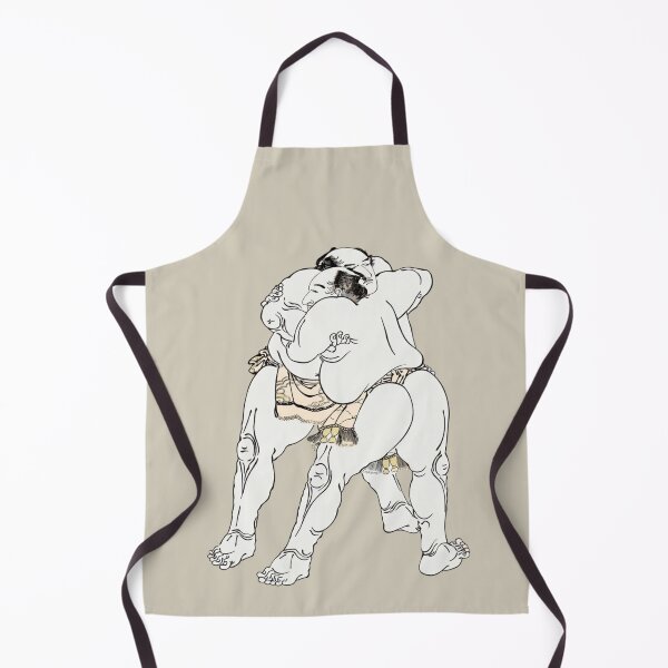 Item preview, Japanese Sumo Wrestler - Modern Ukiyo-e Art - Minimalist Japanese Design, Beige designed and sold by Black Swallow.