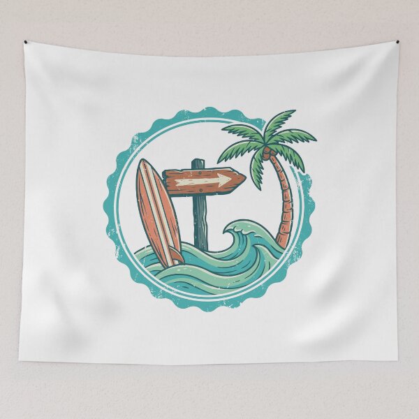 Item preview, Bahia Honda State Park Mile Marker 37 – Florida Keys Road Trip Vintage Surf Design designed and sold by vivid-vibes-art.