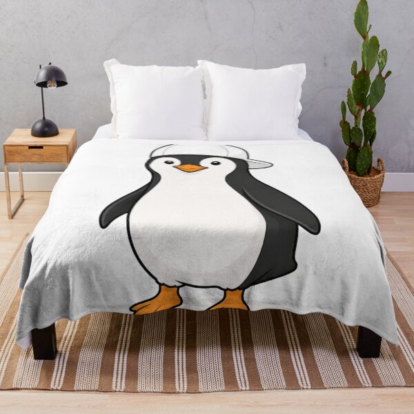 Artikelvorschau, Cute Penguin with White Cap – Funny Kawaii Penguin Character entworfen und verkauft von LittleGinnyArt.
