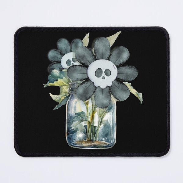 Item preview, Gothic Skull Daisies Bouquet in Mason Jar designed and sold by pulse_retail.