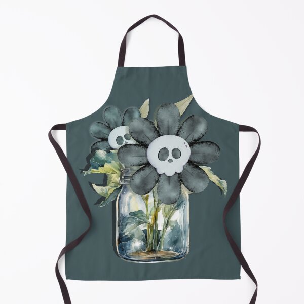 Item preview, Gothic Skull Daisies Bouquet in Mason Jar designed and sold by pulse_retail.