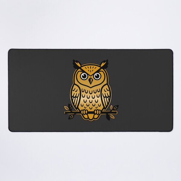 Item preview, Gold Tattoo Owl Linocut Flash Art designed and sold by KiwiRider.
