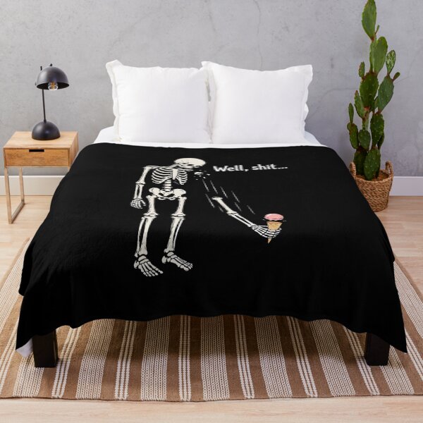 Item preview, Well shit skeleton dark humor gothic designed and sold by HandicraftArt.