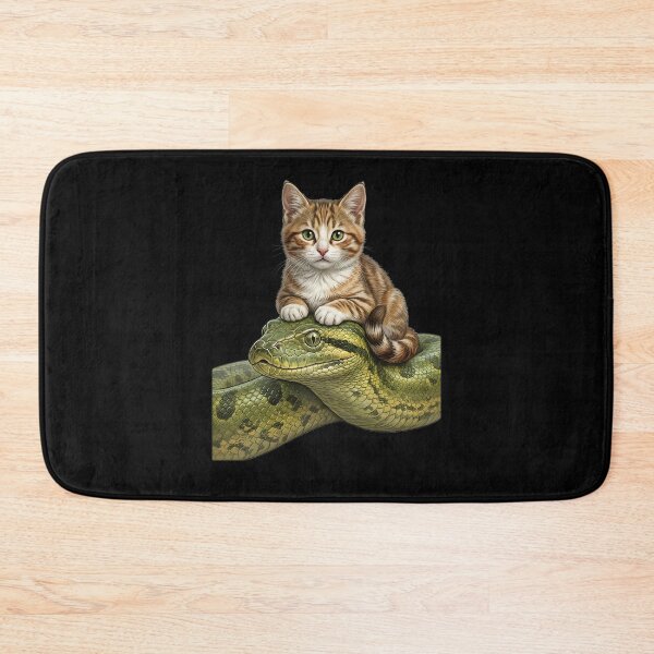 Item preview, Cute cat and anaconda designed and sold by ReneMM.