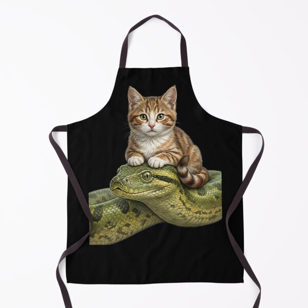 Item preview, Cute cat and anaconda designed and sold by ReneMM.