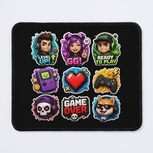 Item preview, Gamer Sticker Pack - 3D Styles designed and sold by iapbaap.