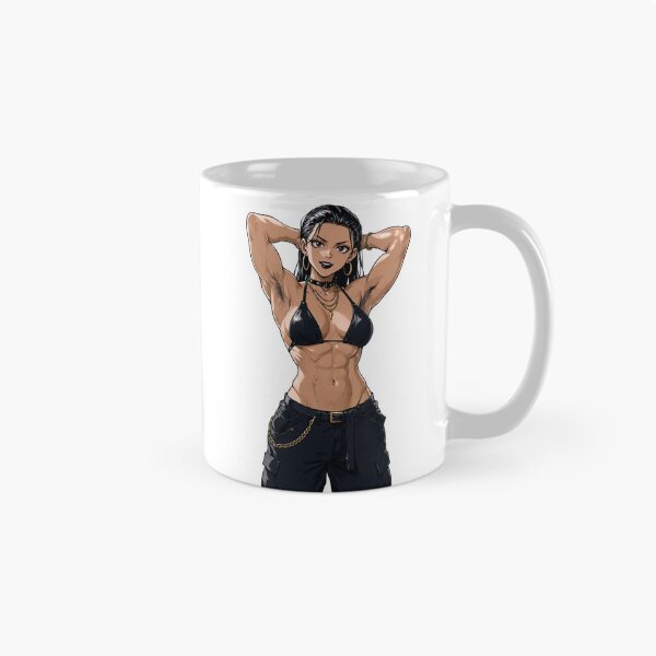 Item preview, Animated Manga art woman standing with hands behind her heads in a bikini top with unshaven underarms designed and sold by Vintage Designs +.