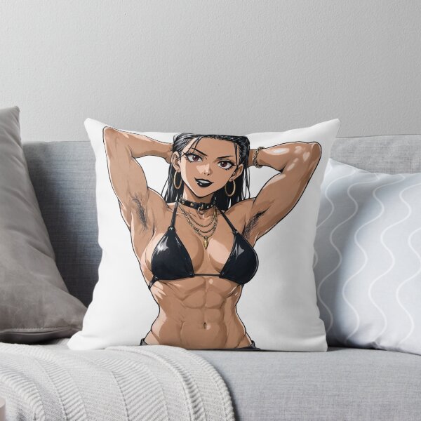 Item preview, Animated Manga art woman standing with hands behind her heads in a bikini top with unshaven underarms designed and sold by Vintage Designs +.