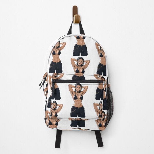 Item preview, Animated Manga art woman standing with hands behind her heads in a bikini top with unshaven underarms designed and sold by Vintage Designs +.