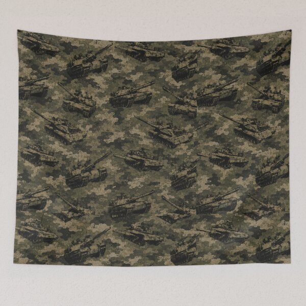 Item preview, Distressed Tank Camouflage Pattern designed and sold by Military Insignia Products.