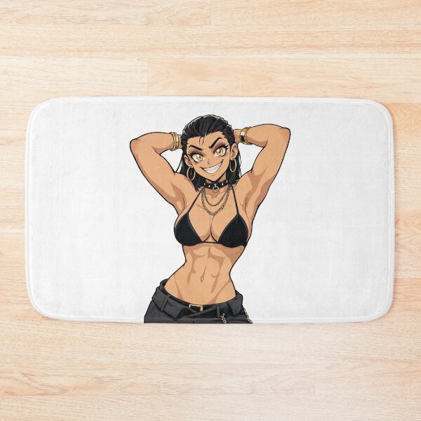 Item preview, Animated Manga art woman standing with hands behind her heads in a bikini top  designed and sold by Vintage Designs +.