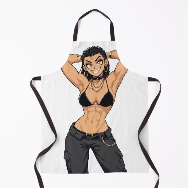 Item preview, Animated Manga art woman standing with hands behind her heads in a bikini top designed and sold by Vintage Designs +.