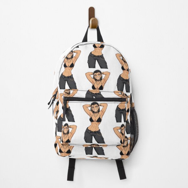 Item preview, Animated Manga art woman standing with hands behind her heads in a bikini top  designed and sold by Vintage Designs +.