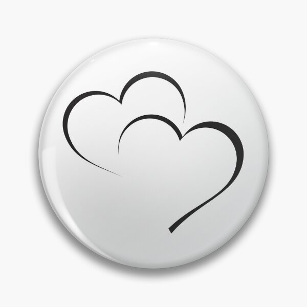 Item preview, Minimalist Double Heart Line Art Vector Graphic designed and sold by AyaanArtStudio.
