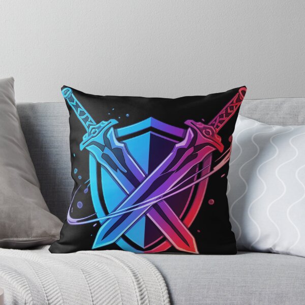 Item preview, Dual Blades – Neon Gaming Shield designed and sold by Revyra Design .