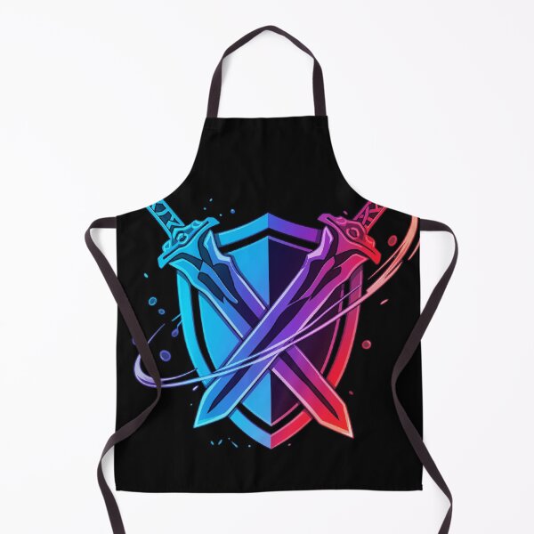 Item preview, Dual Blades – Neon Gaming Shield designed and sold by Revyra Design .