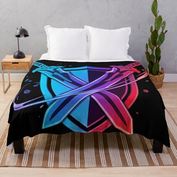 Item preview, Dual Blades – Neon Gaming Shield designed and sold by Revyra Design .