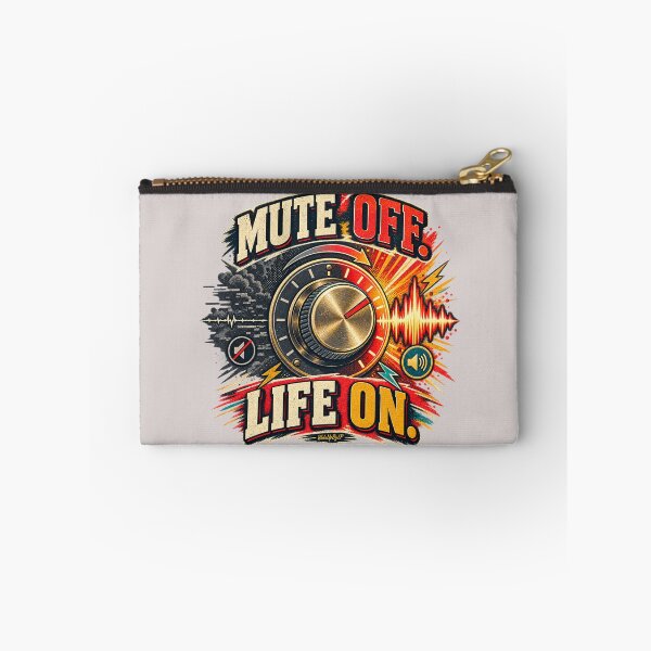Item preview, Mute Off Life On – Retro Voice Design designed and sold by WakeUpByLP.