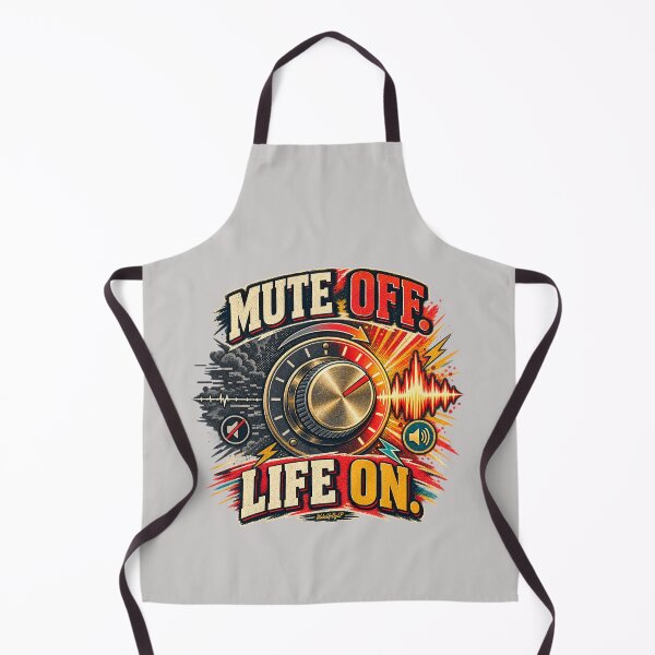 Item preview, Mute Off Life On – Retro Voice Design designed and sold by WakeUpByLP.