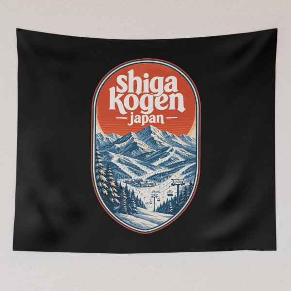 Item preview, Shiga Kogen Japan Retro Travel designed and sold by TomFrontierArt.