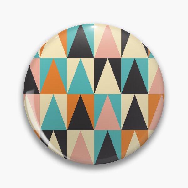 Item preview, Retro Geometric Triangle Pattern Mid Century Modern Abstract designed and sold by Volt Junkies.