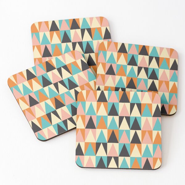Item preview, Retro Geometric Triangle Pattern Mid Century Modern Abstract designed and sold by Volt Junkies.