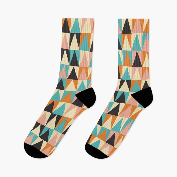 Item preview, Retro Geometric Triangle Pattern Mid Century Modern Abstract designed and sold by Volt Junkies.