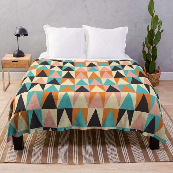 Item preview, Retro Geometric Triangle Pattern Mid Century Modern Abstract designed and sold by Volt Junkies.