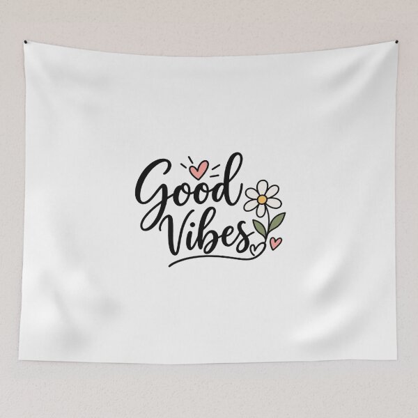 Item preview, Good Vibes Daisy – Minimalist Cute Laptop Sticker designed and sold by StickyDelights.